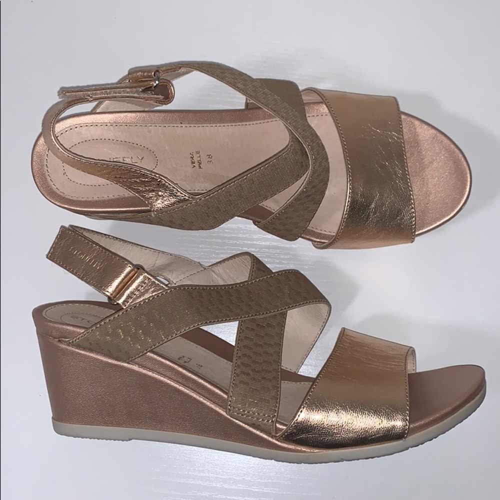 STONEFLY Champagne Wedge Sandal